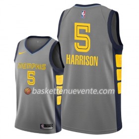 Maillot Basket Memphis Grizzlies Andrew Harrison 5 2018-19 Nike City Edition Gris Swingman - Homme